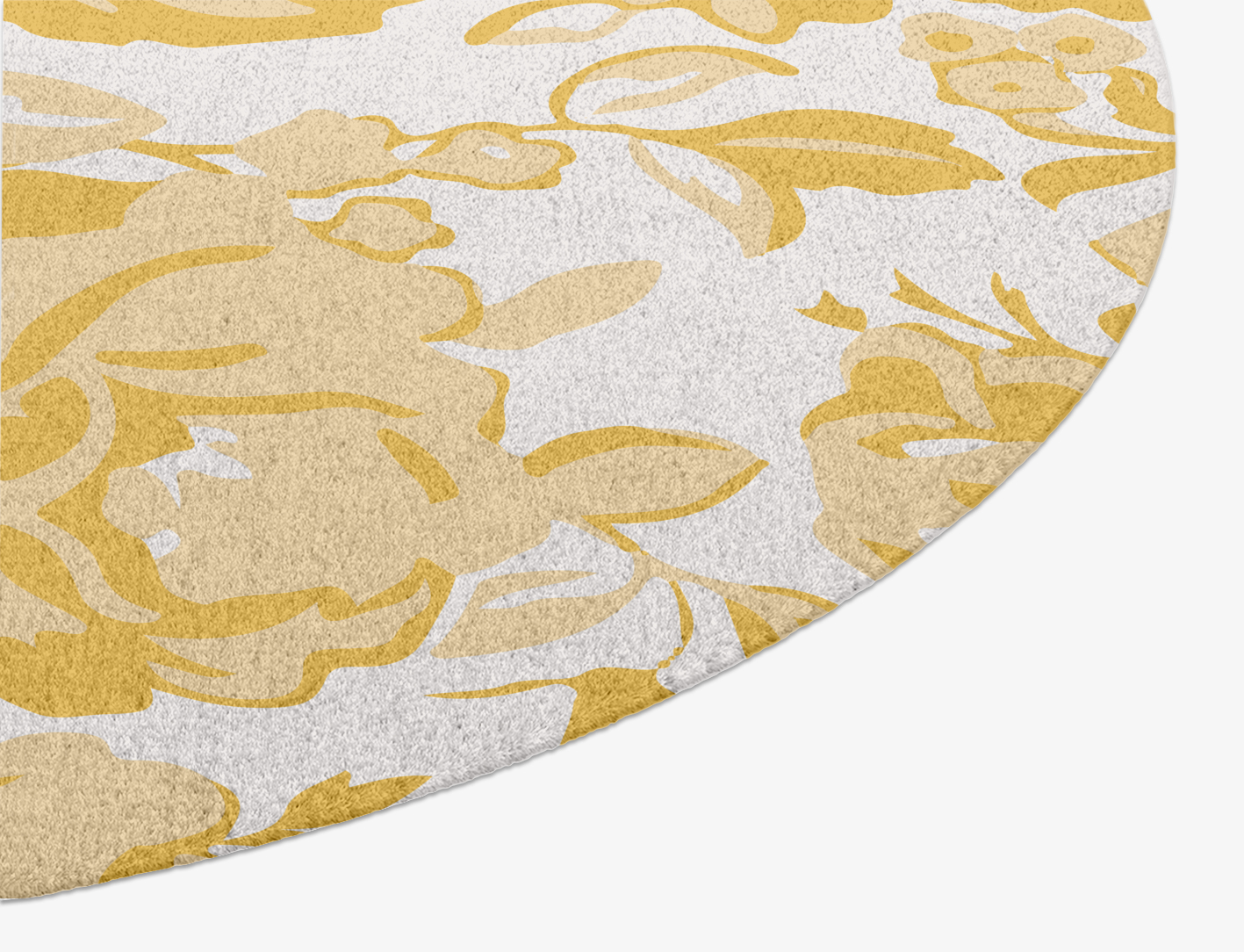 Caltha Floral Oval Hand Knotted Tibetan Wool Custom Rug by Rug Artisan