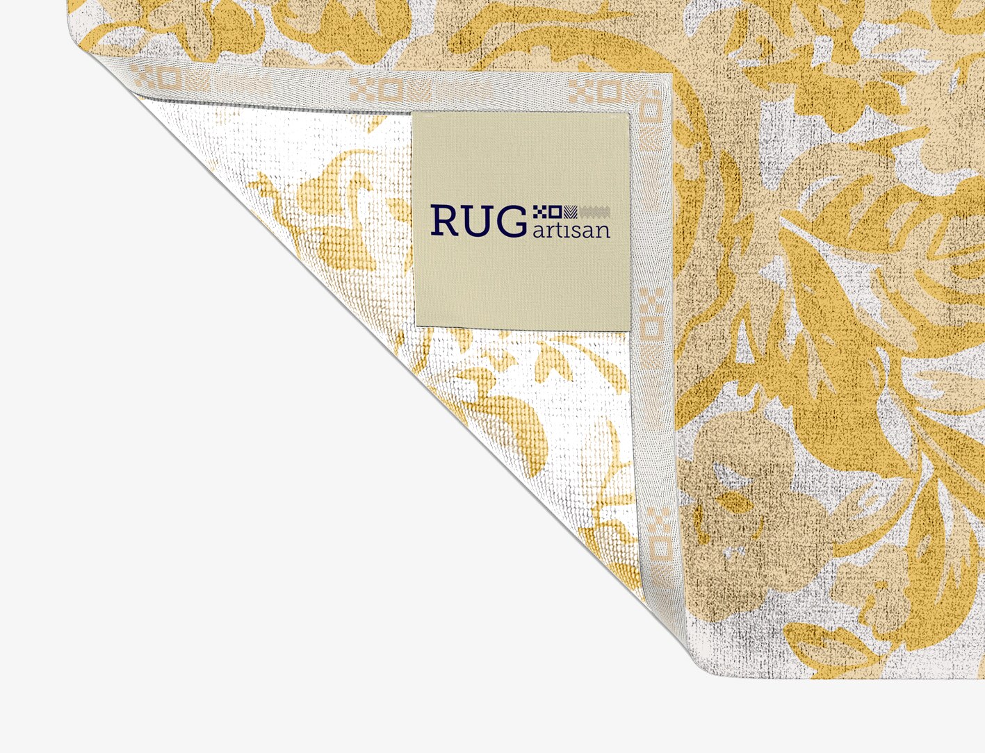Caltha Floral Rectangle Hand Knotted Bamboo Silk Custom Rug by Rug Artisan