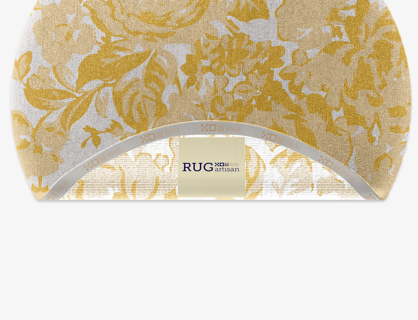 Caltha Floral Round Hand Knotted Tibetan Wool Custom Rug by Rug Artisan