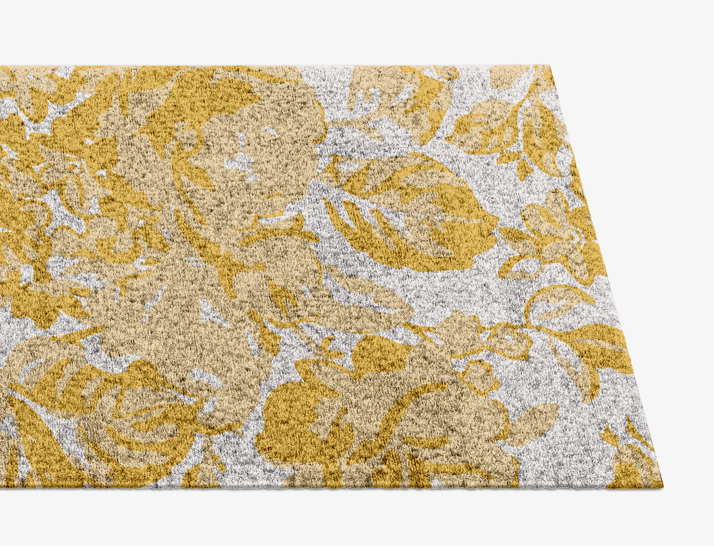 Caltha Floral Runner Hand Knotted Bamboo Silk Custom Rug by Rug Artisan