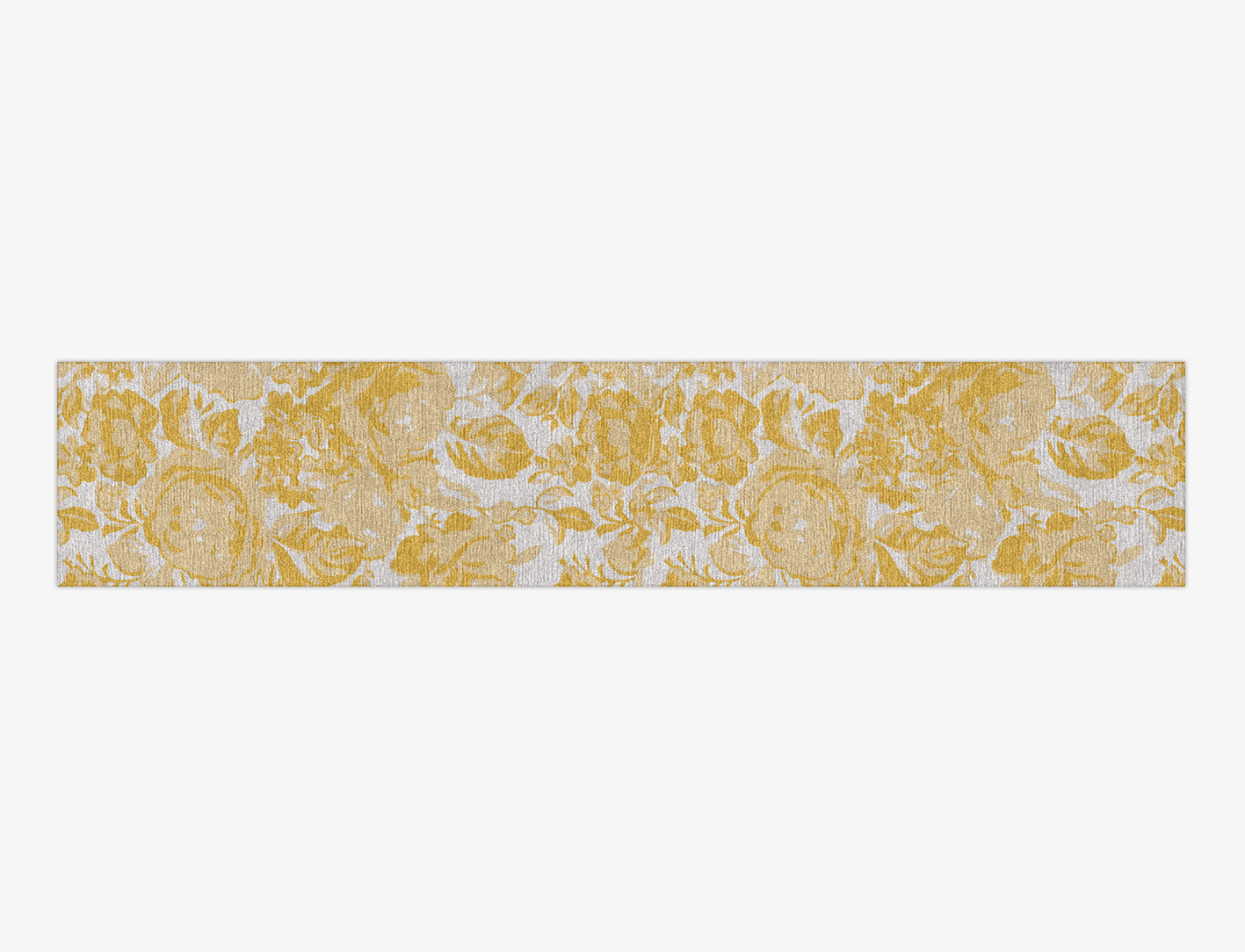 Caltha Floral Runner Hand Knotted Tibetan Wool Custom Rug by Rug Artisan