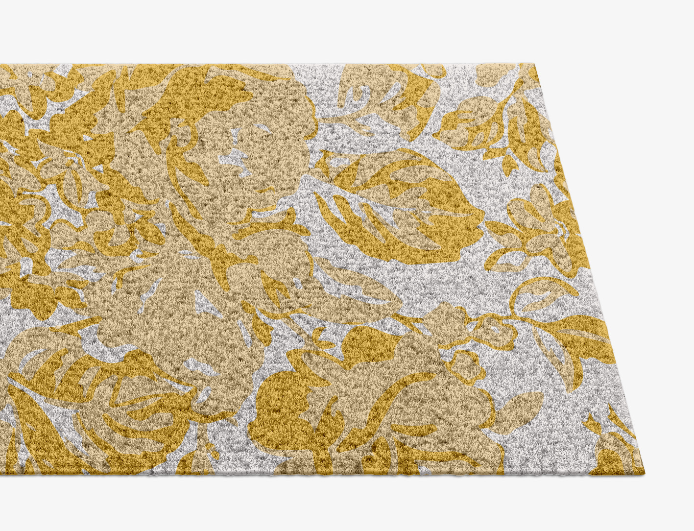 Caltha Floral Runner Hand Knotted Tibetan Wool Custom Rug by Rug Artisan