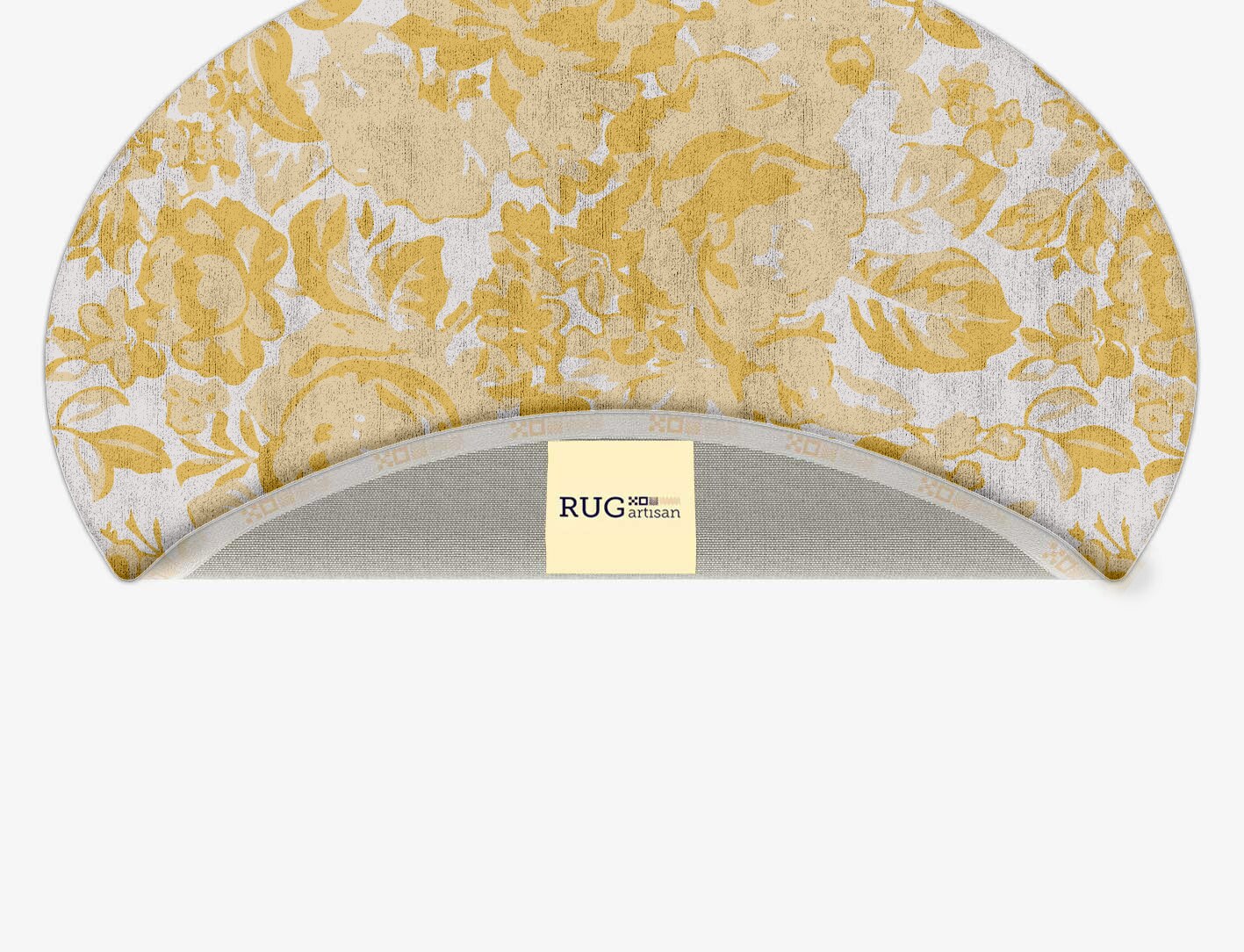 Caltha Floral Oval Hand Tufted Bamboo Silk Custom Rug by Rug Artisan