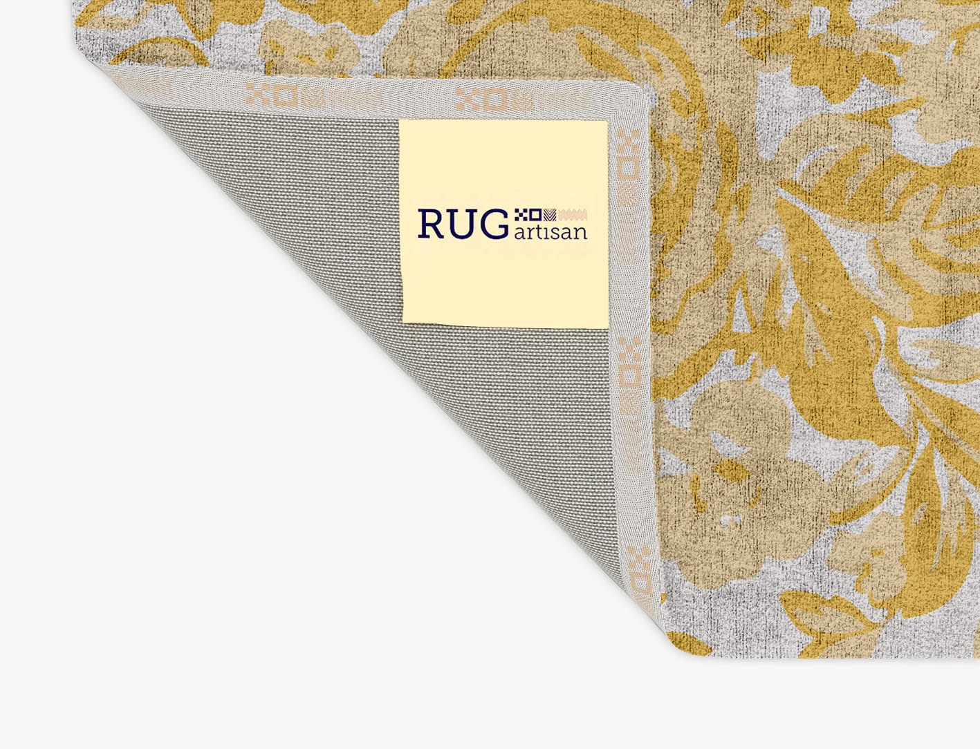 Caltha Floral Rectangle Hand Tufted Bamboo Silk Custom Rug by Rug Artisan