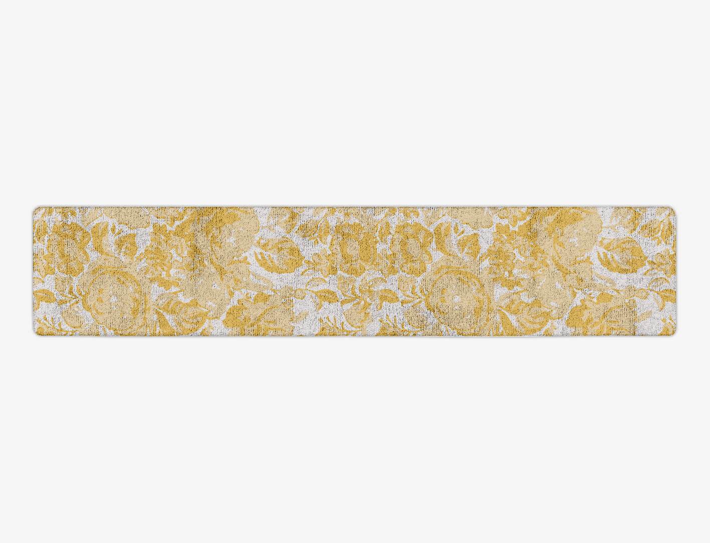 Caltha Floral Runner Hand Tufted Bamboo Silk Custom Rug by Rug Artisan