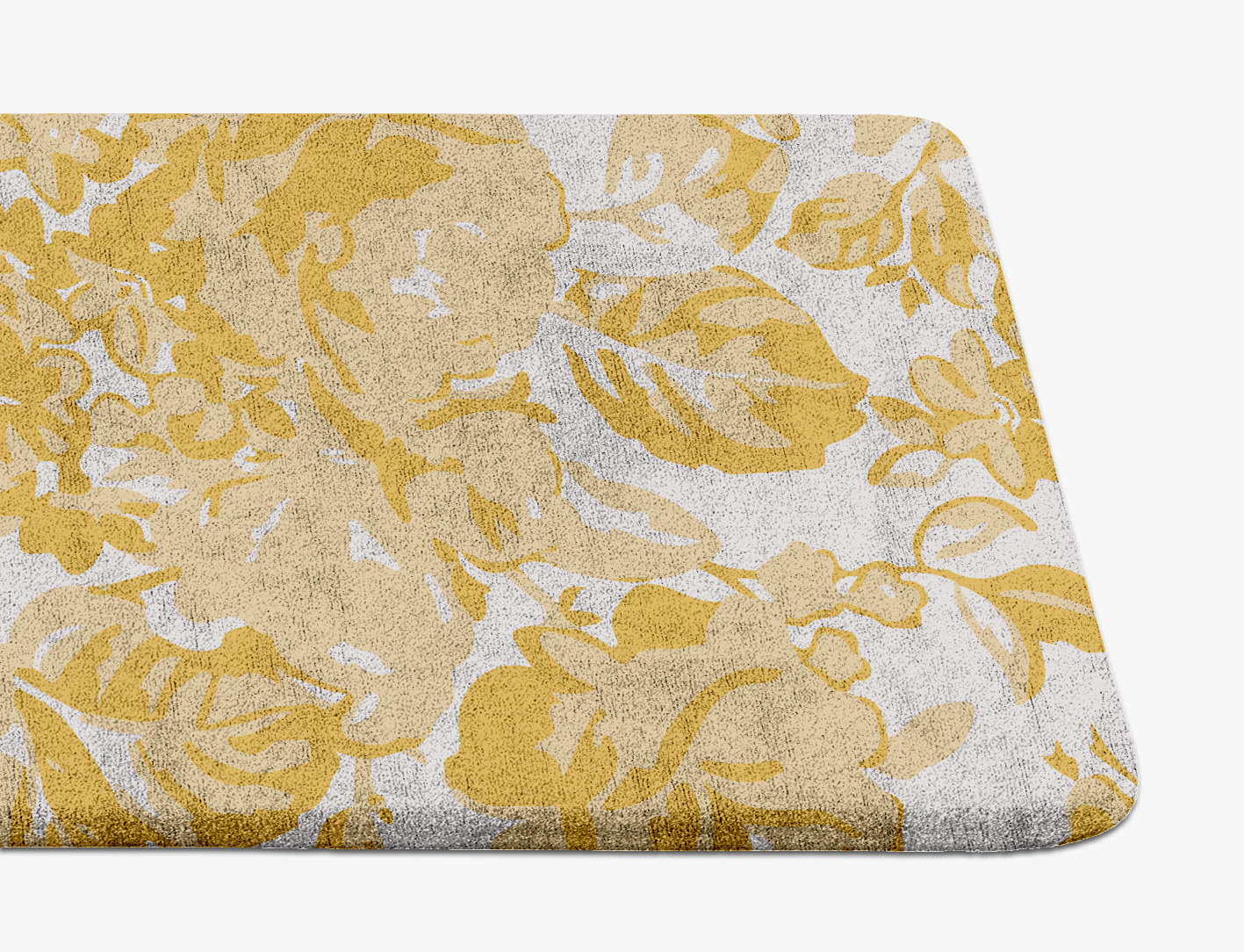 Caltha Floral Runner Hand Tufted Bamboo Silk Custom Rug by Rug Artisan