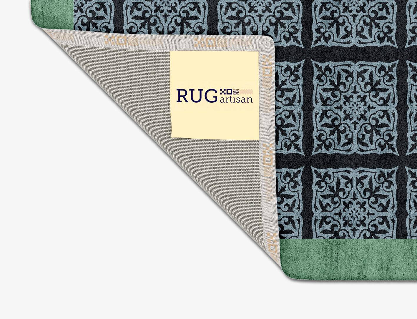 Cambridge Geometric Square Hand Tufted Bamboo Silk Custom Rug by Rug Artisan