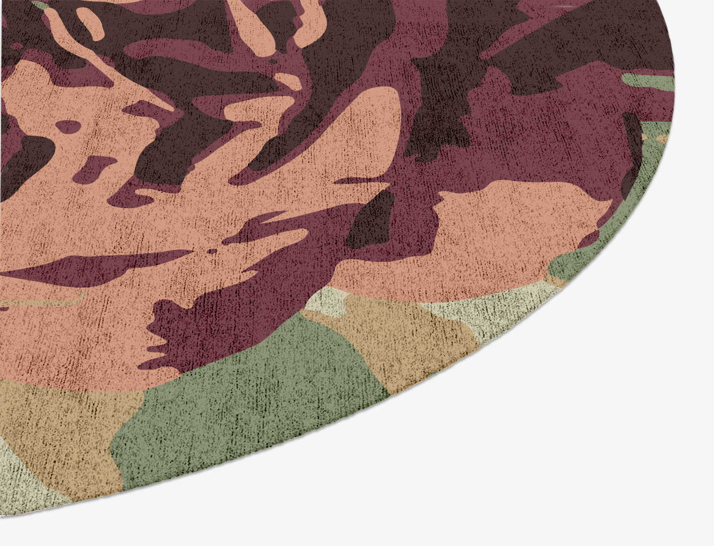 Camille Floral Oval Hand Knotted Bamboo Silk Custom Rug by Rug Artisan