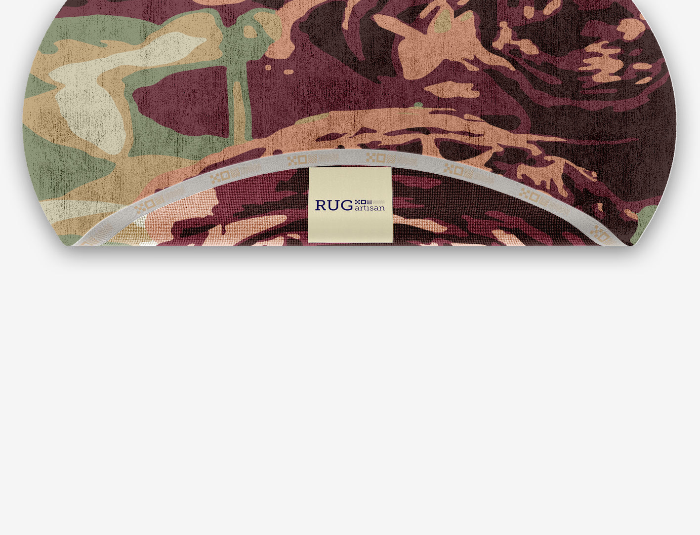 Camille Floral Oval Hand Knotted Bamboo Silk Custom Rug by Rug Artisan