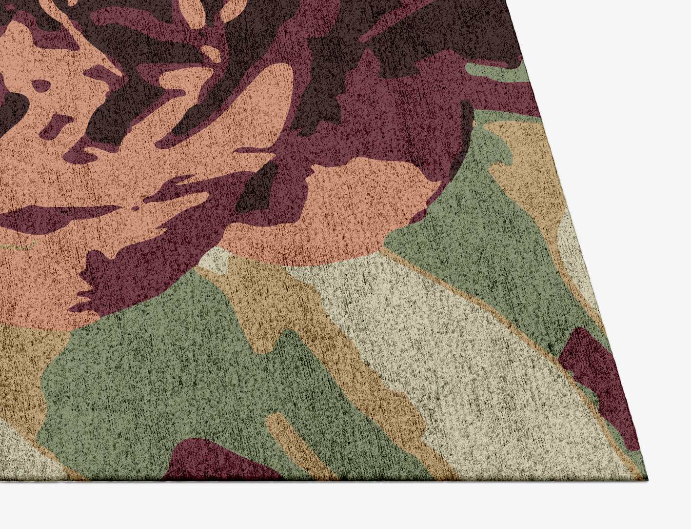 Camille Floral Rectangle Hand Knotted Bamboo Silk Custom Rug by Rug Artisan