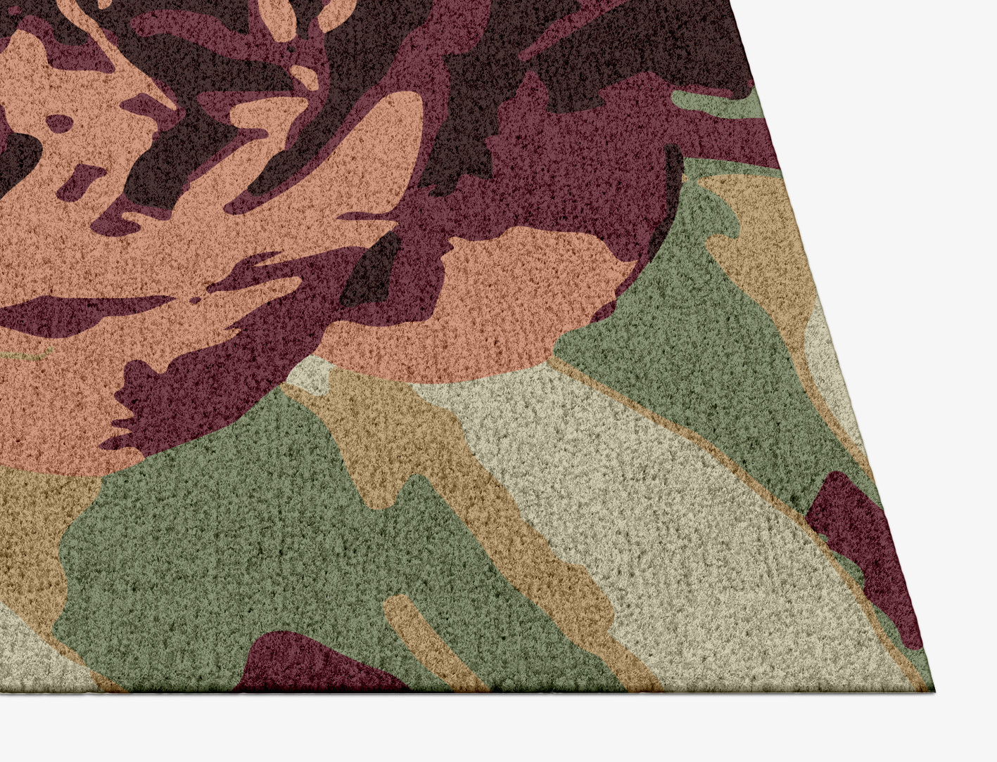 Camille Floral Rectangle Hand Knotted Tibetan Wool Custom Rug by Rug Artisan