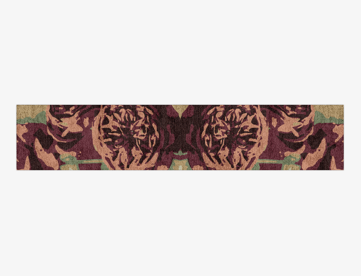 Camille Floral Runner Hand Knotted Bamboo Silk Custom Rug by Rug Artisan