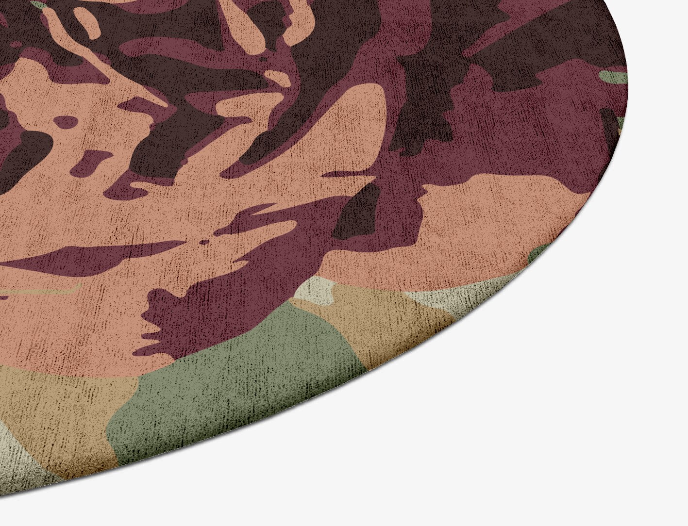Camille Floral Oval Hand Tufted Bamboo Silk Custom Rug by Rug Artisan