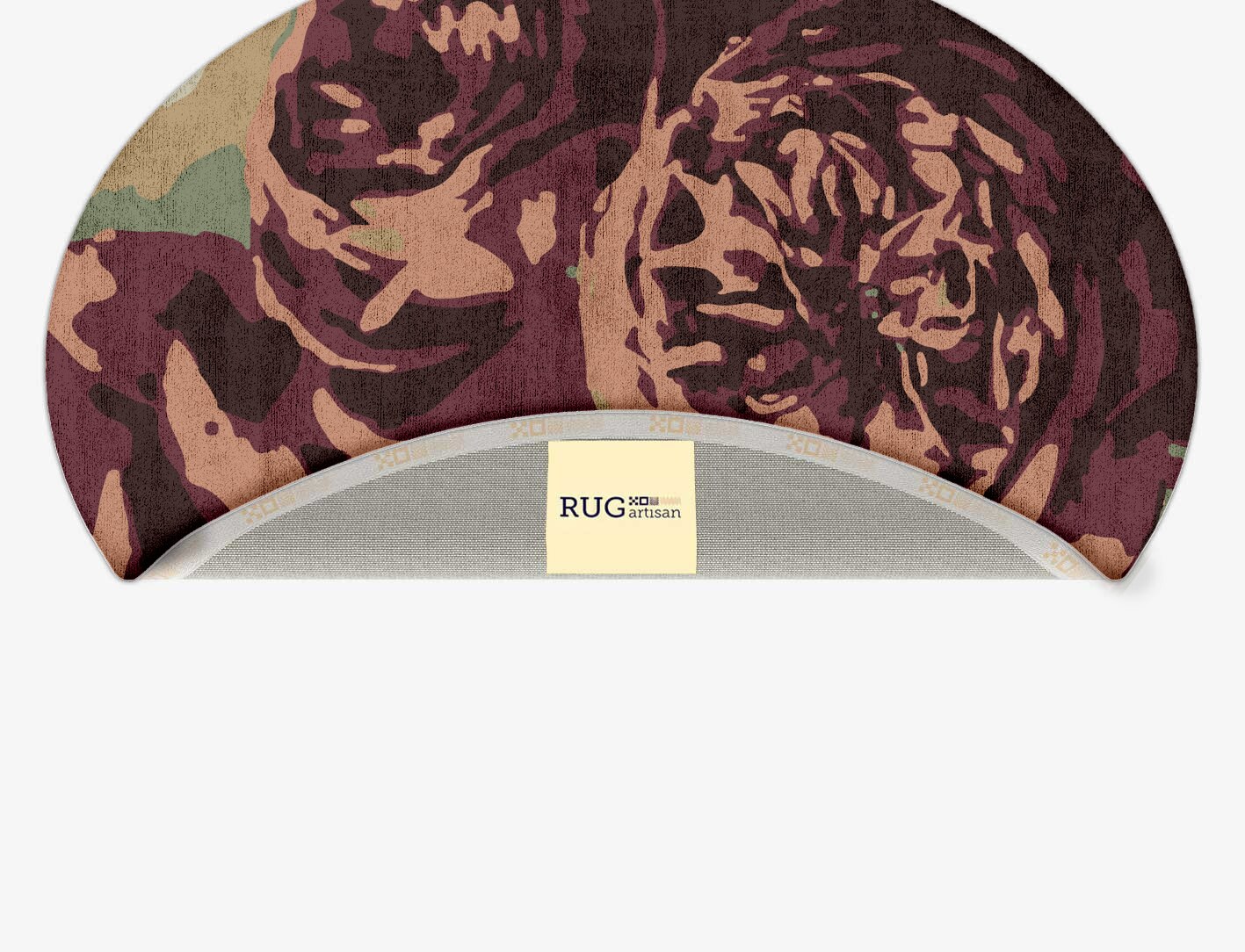 Camille Floral Oval Hand Tufted Bamboo Silk Custom Rug by Rug Artisan