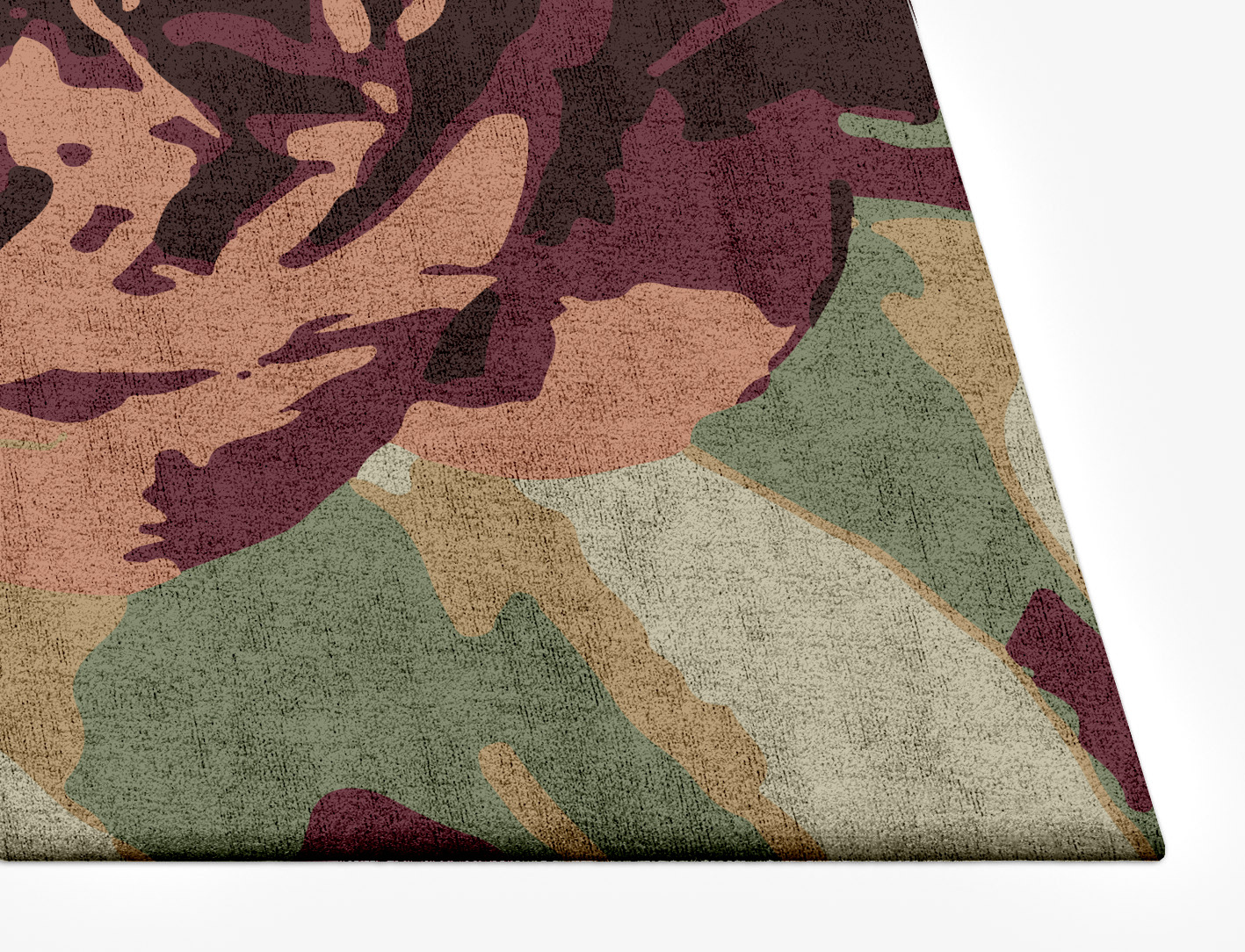 Camille Floral Rectangle Hand Tufted Bamboo Silk Custom Rug by Rug Artisan