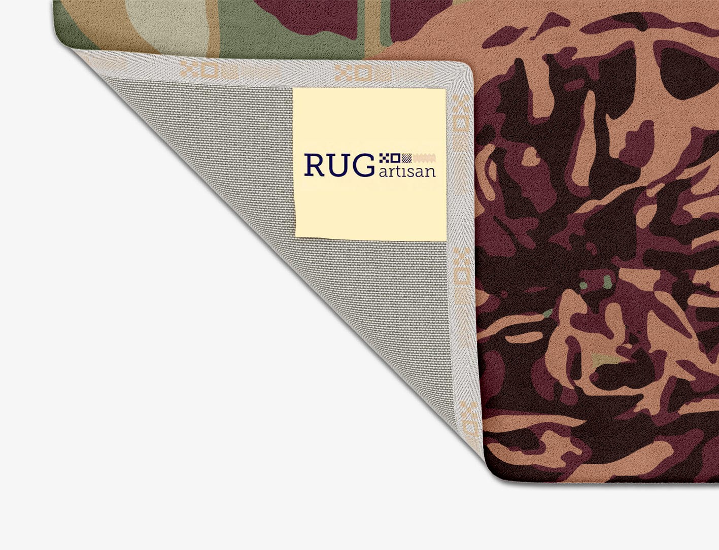 Camille Floral Square Hand Tufted Pure Wool Custom Rug by Rug Artisan