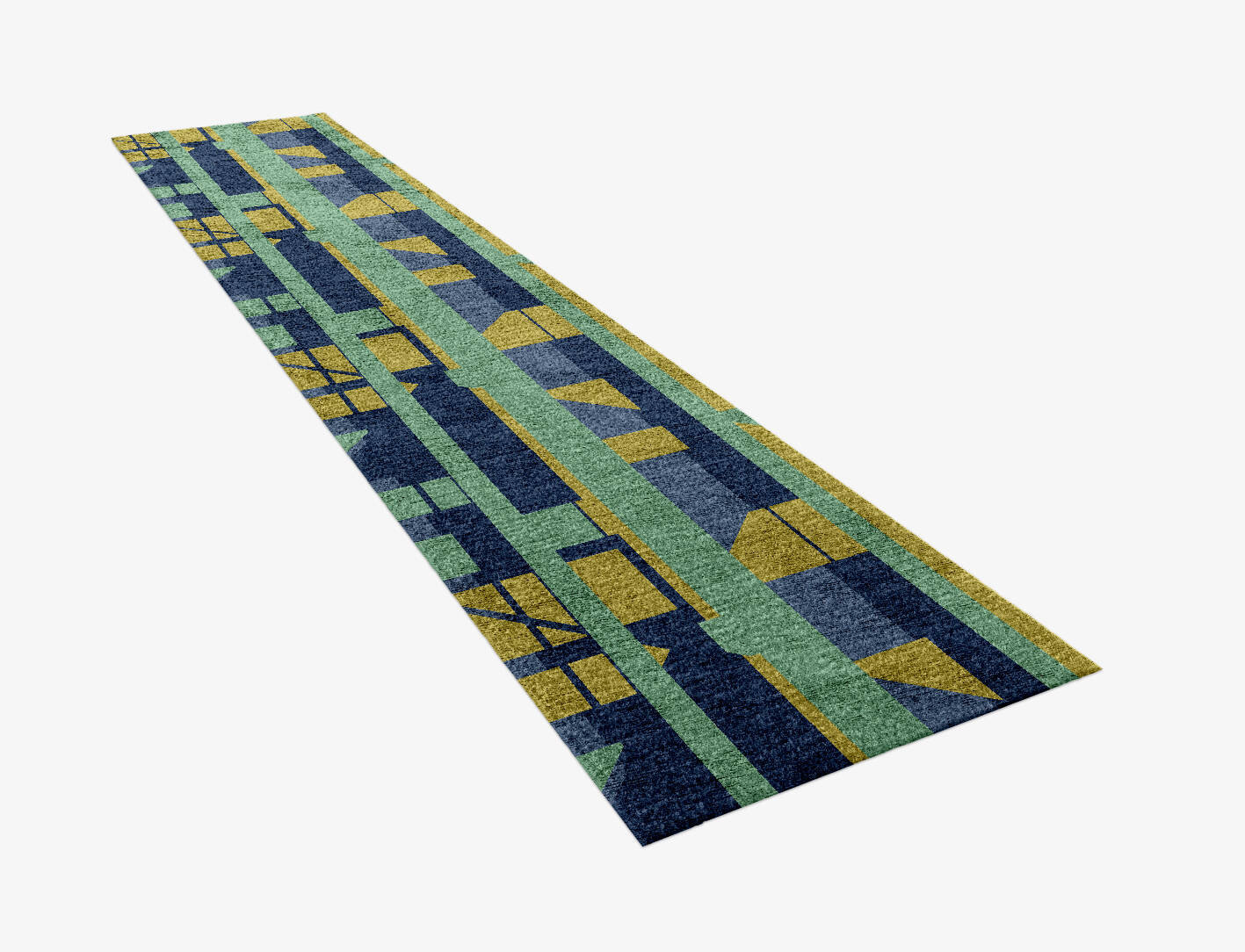 Camouflage Kids Runner Hand Knotted Bamboo Silk Custom Rug by Rug Artisan