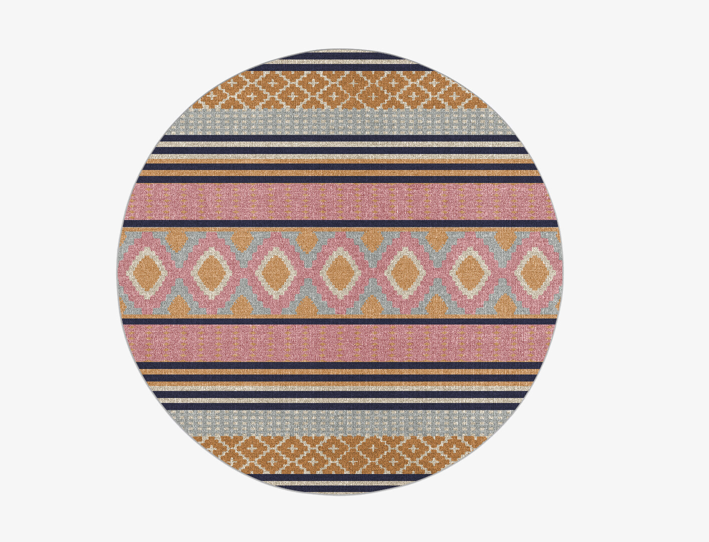 Camoufler Flatweaves Round Flatweave New Zealand Wool Custom Rug by Rug Artisan