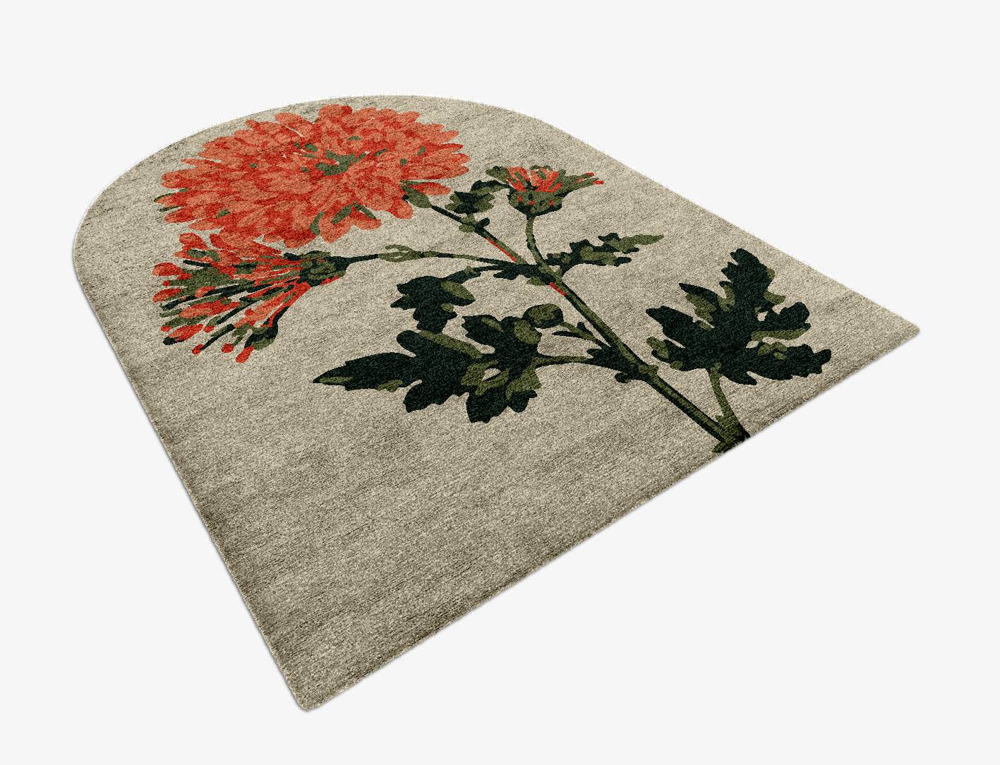 Candytuft Floral Arch Hand Knotted Bamboo Silk Custom Rug by Rug Artisan