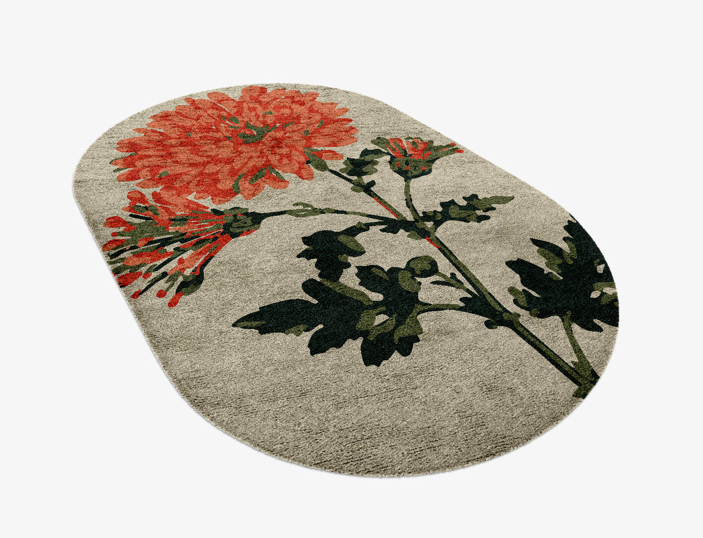 Candytuft Floral Capsule Hand Knotted Bamboo Silk Custom Rug by Rug Artisan