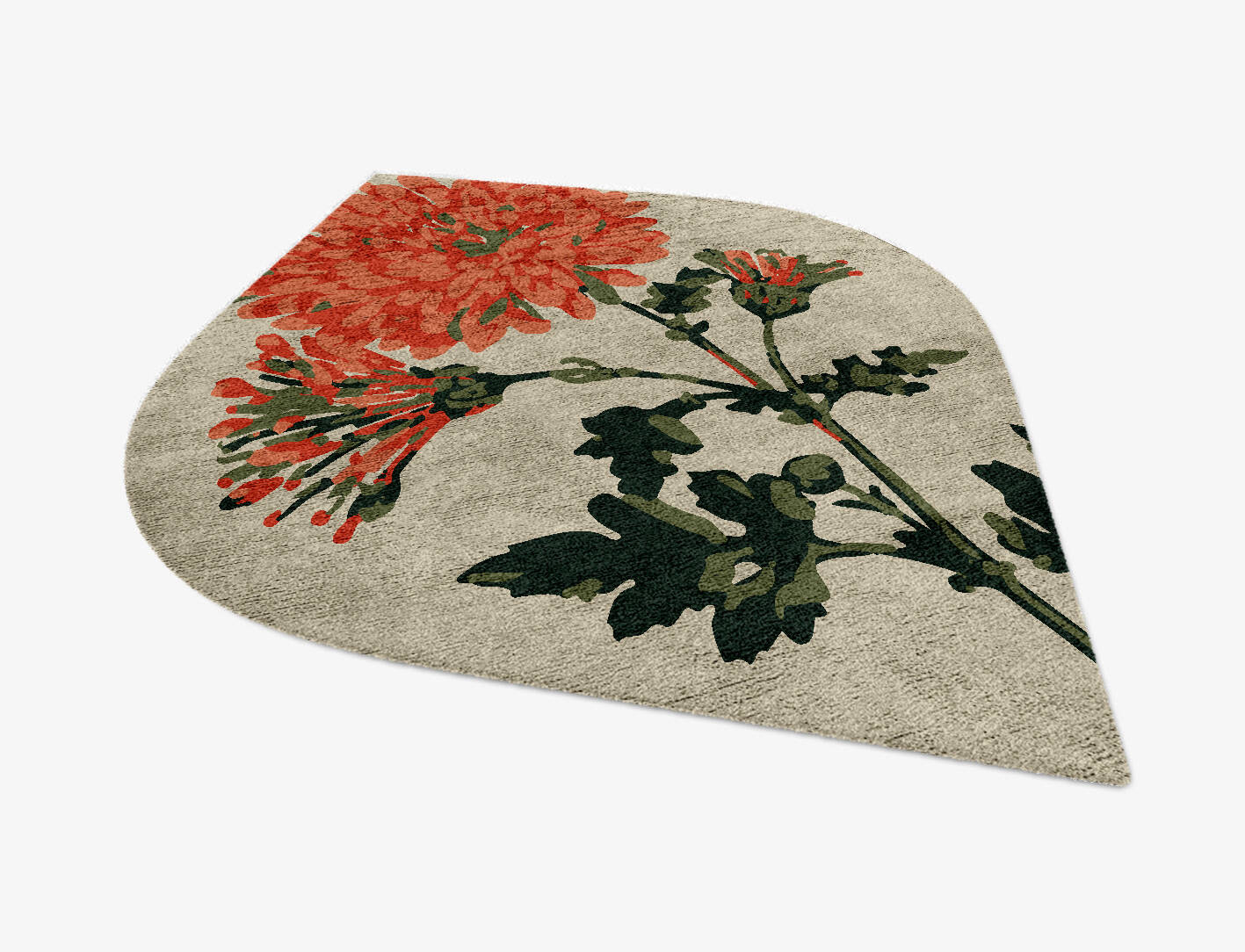 Candytuft Floral Ogee Hand Knotted Bamboo Silk Custom Rug by Rug Artisan