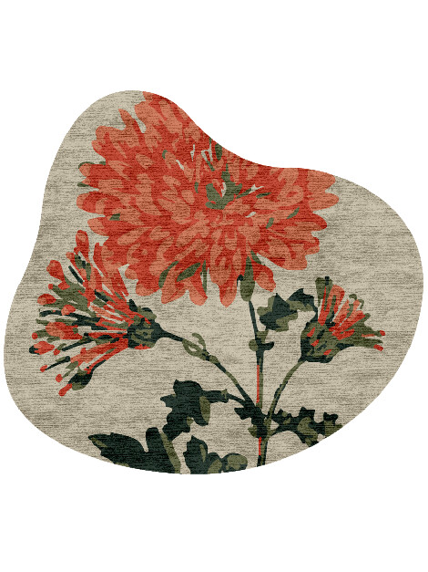 Candytuft Floral Splash Hand Knotted Bamboo Silk Custom Rug by Rug Artisan