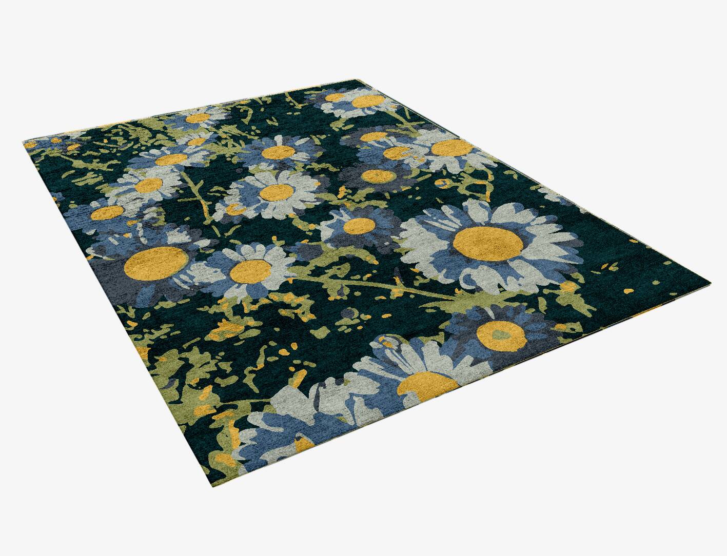 Canopy Floral Rectangle Hand Knotted Bamboo Silk Custom Rug by Rug Artisan