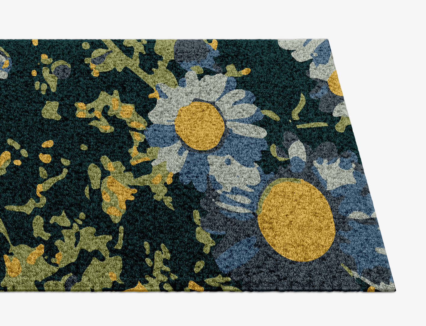 Canopy Floral Runner Hand Knotted Tibetan Wool Custom Rug by Rug Artisan