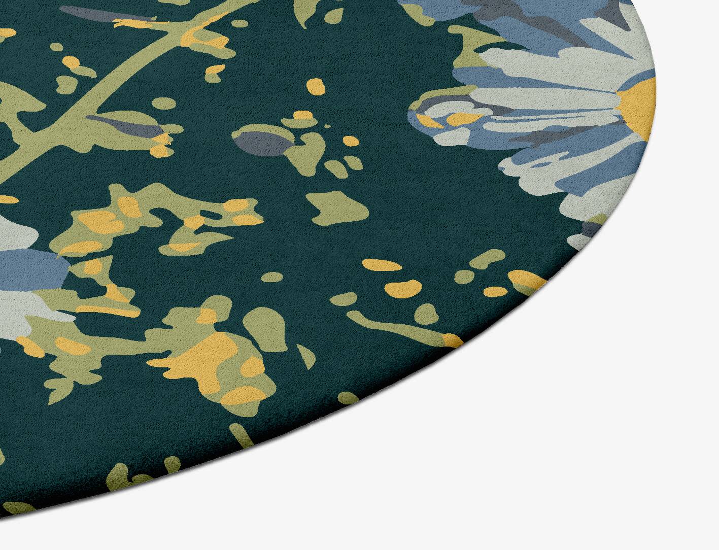 Canopy Floral Oval Hand Tufted Pure Wool Custom Rug by Rug Artisan
