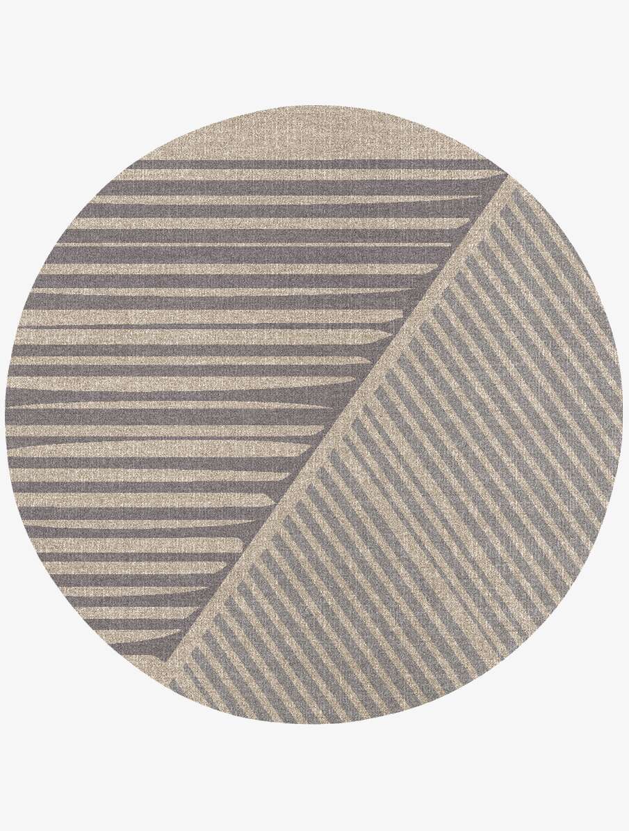 Cant Minimalist Round Flatweave New Zealand Wool Custom Rug by Rug Artisan