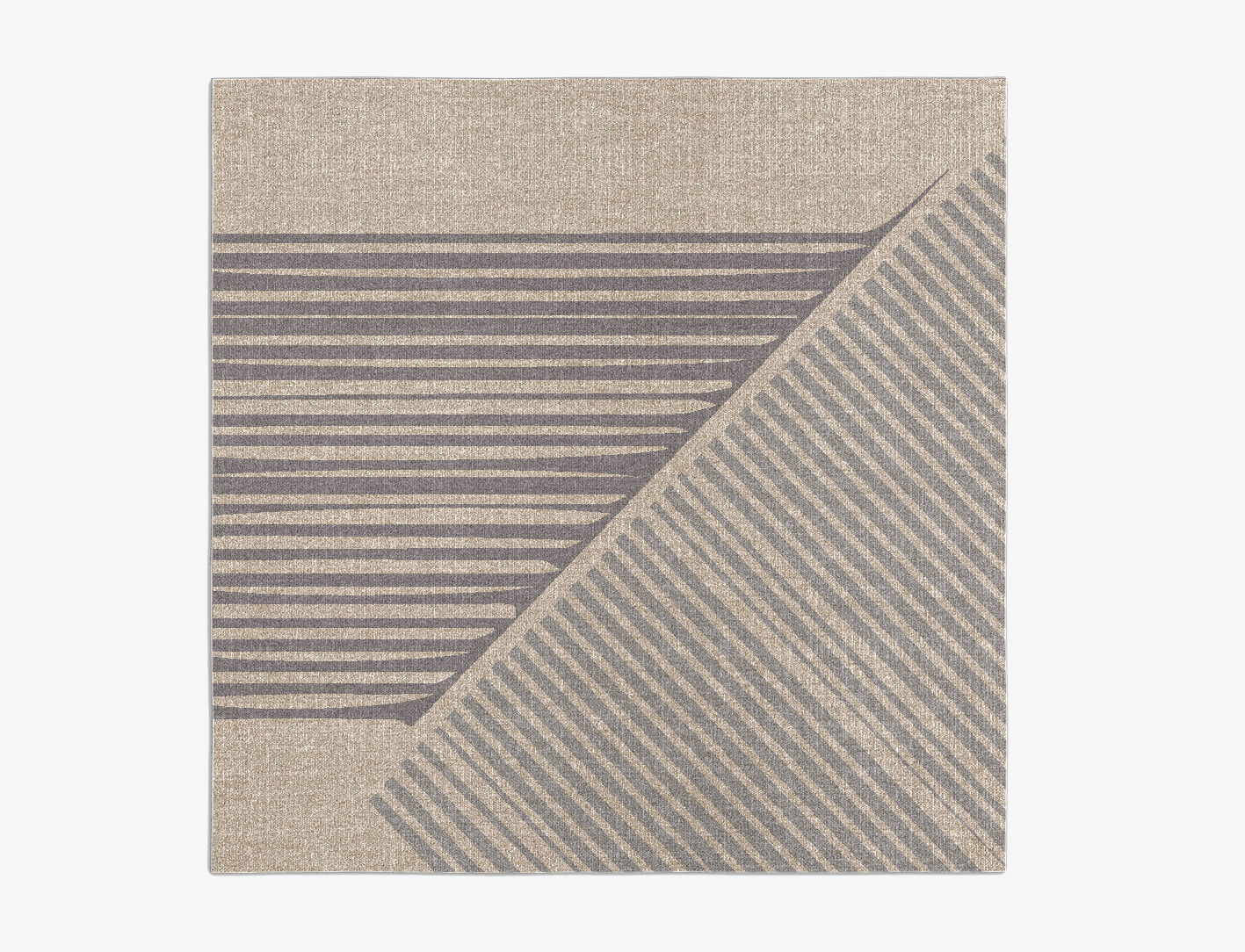 Cant Minimalist Square Flatweave New Zealand Wool Custom Rug by Rug Artisan