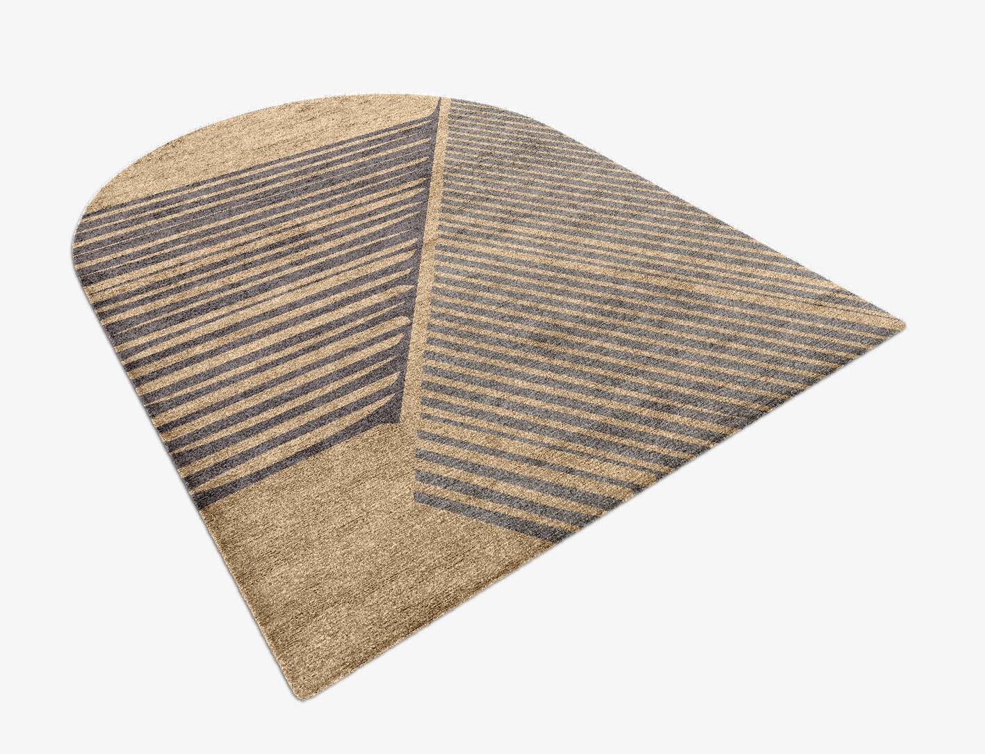 Cant Minimalist Arch Hand Knotted Bamboo Silk Custom Rug by Rug Artisan