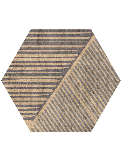 Cant Hexagon Hand Tufted Bamboo Silk custom handmade rug