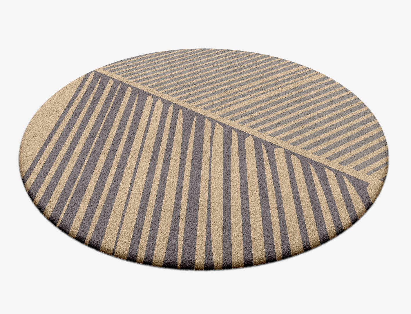 Cant Minimalist Round Hand Tufted Pure Wool Custom Rug by Rug Artisan
