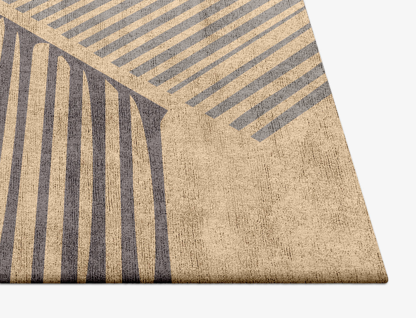 Cant Minimalist Square Hand Tufted Bamboo Silk Custom Rug by Rug Artisan