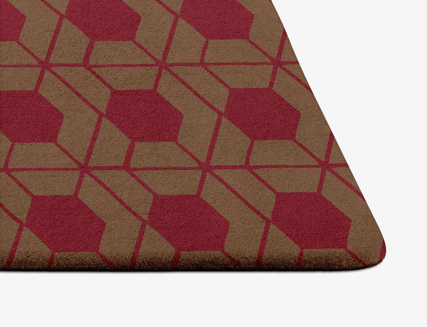 Carmine Geometric Arch Hand Tufted Pure Wool Custom Rug by Rug Artisan