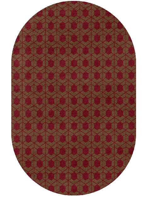 Carmine Geometric Capsule Hand Tufted Pure Wool Custom Rug by Rug Artisan