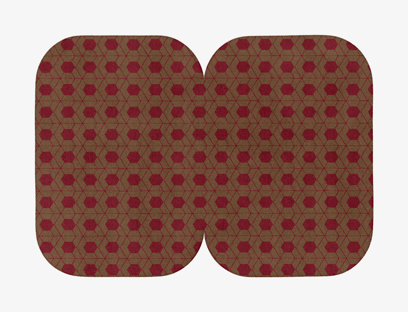 Carmine Geometric Eight Hand Tufted Pure Wool Custom Rug by Rug Artisan
