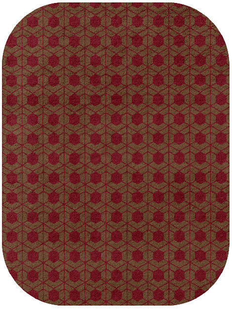 Carmine Geometric Oblong Hand Tufted Pure Wool Custom Rug by Rug Artisan