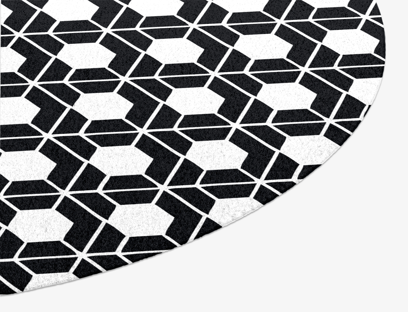 Carmine White Monochrome Oval Hand Knotted Tibetan Wool Custom Rug by Rug Artisan