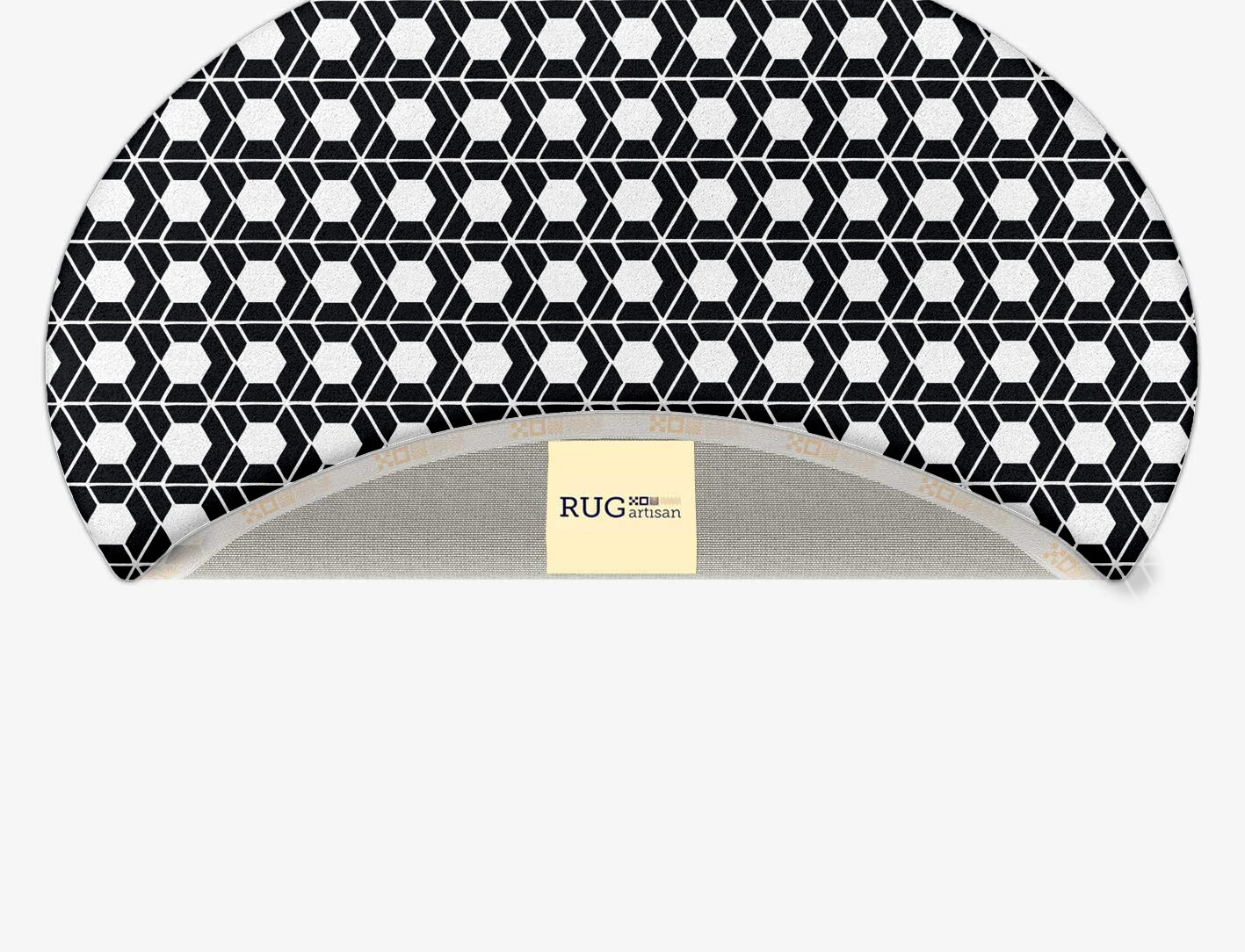 Carmine White Monochrome Oval Hand Tufted Pure Wool Custom Rug by Rug Artisan
