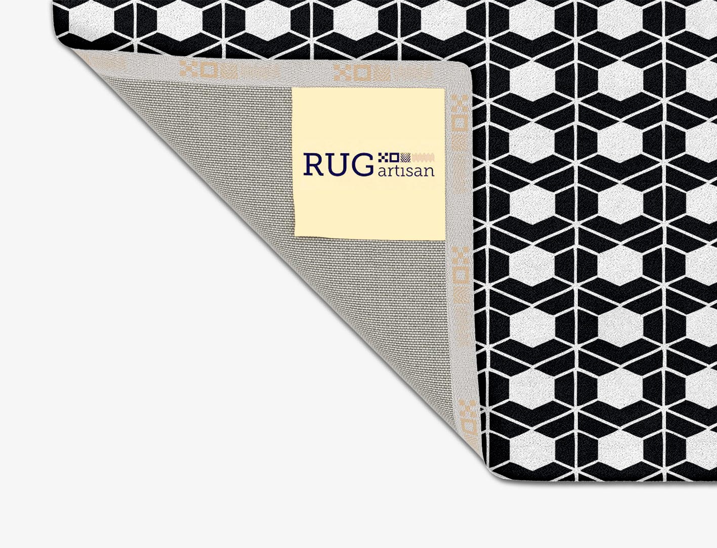 Carmine White Monochrome Square Hand Tufted Pure Wool Custom Rug by Rug Artisan