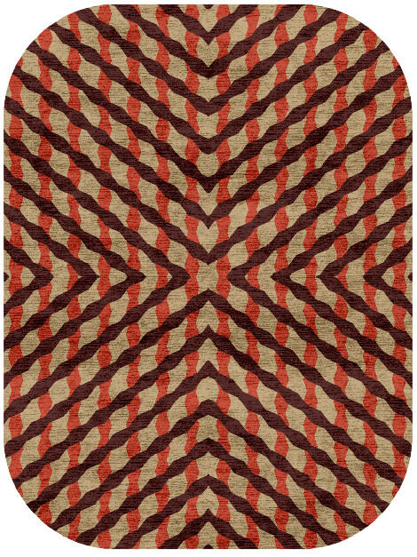 Carrom Geometric Oblong Hand Knotted Bamboo Silk Custom Rug by Rug Artisan