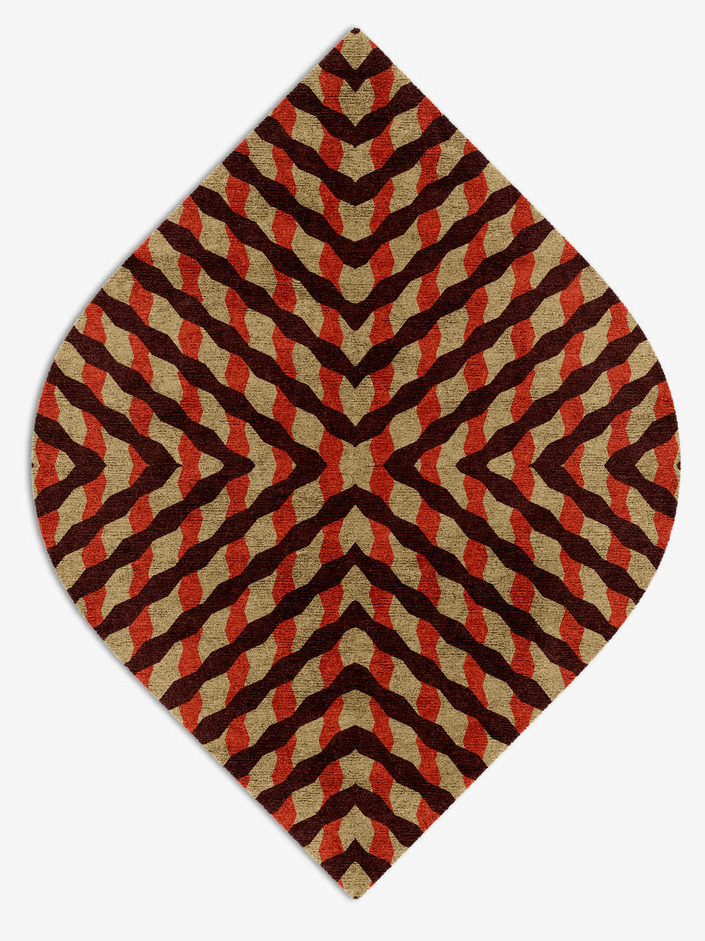 Carrom Geometric Ogee Hand Knotted Bamboo Silk Custom Rug by Rug Artisan