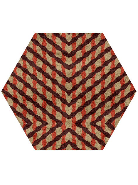 Carrom Geometric Hexagon Hand Tufted Bamboo Silk Custom Rug by Rug Artisan