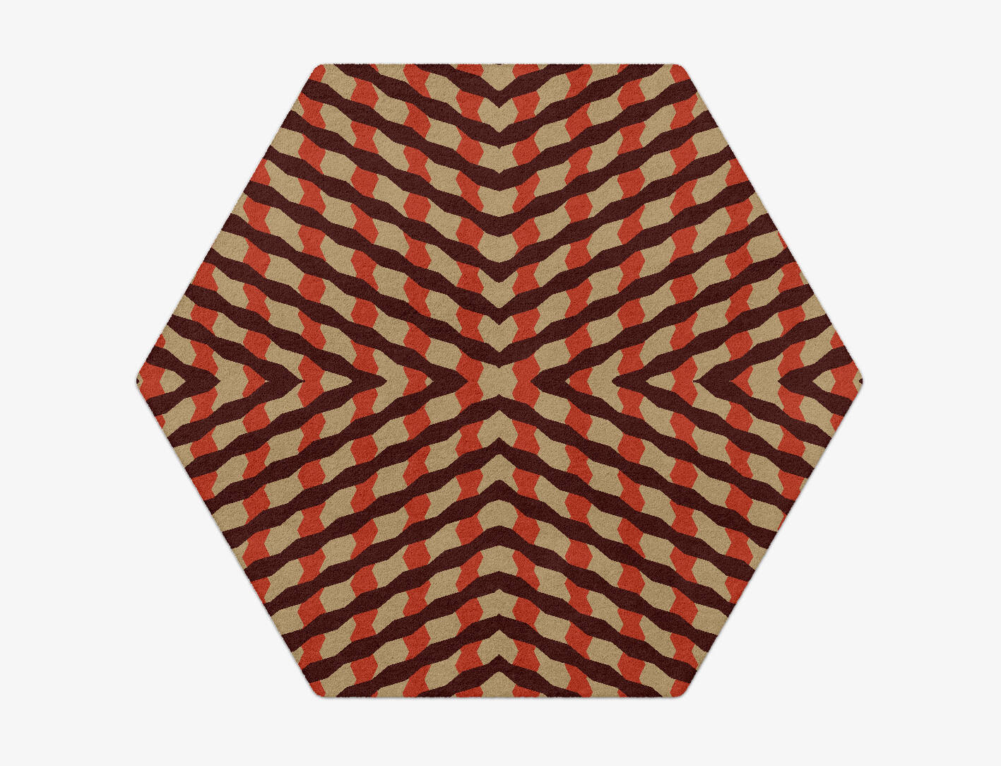 Carrom Geometric Hexagon Hand Tufted Pure Wool Custom Rug by Rug Artisan