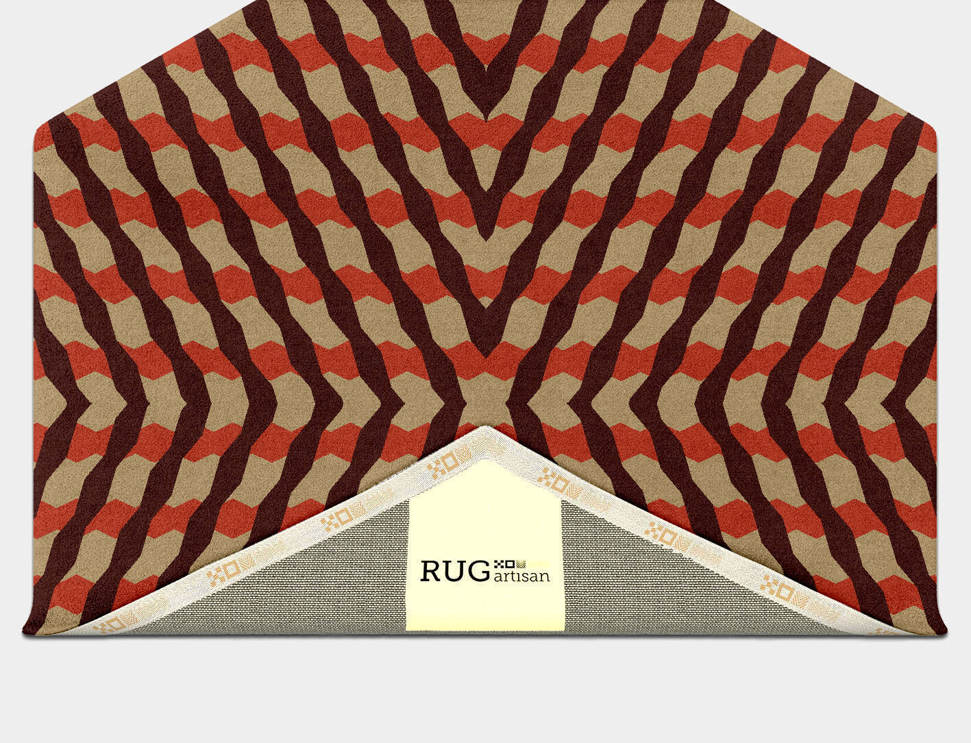 Carrom Geometric Hexagon Hand Tufted Pure Wool Custom Rug by Rug Artisan