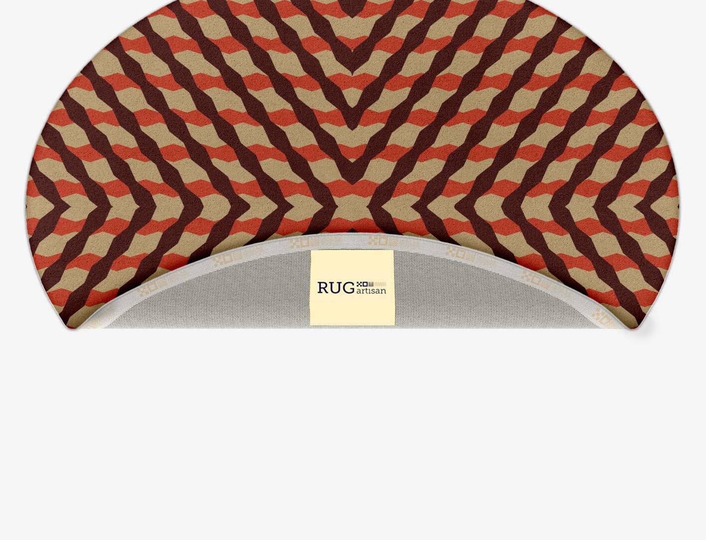 Carrom Geometric Oval Hand Tufted Pure Wool Custom Rug by Rug Artisan