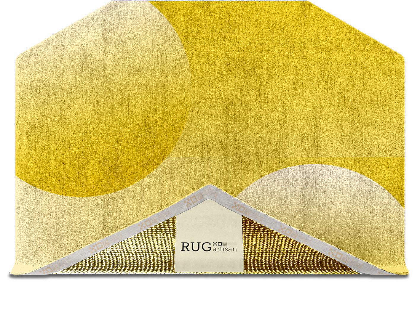 Carve Ombre Hexagon Hand Knotted Bamboo Silk Custom Rug by Rug Artisan