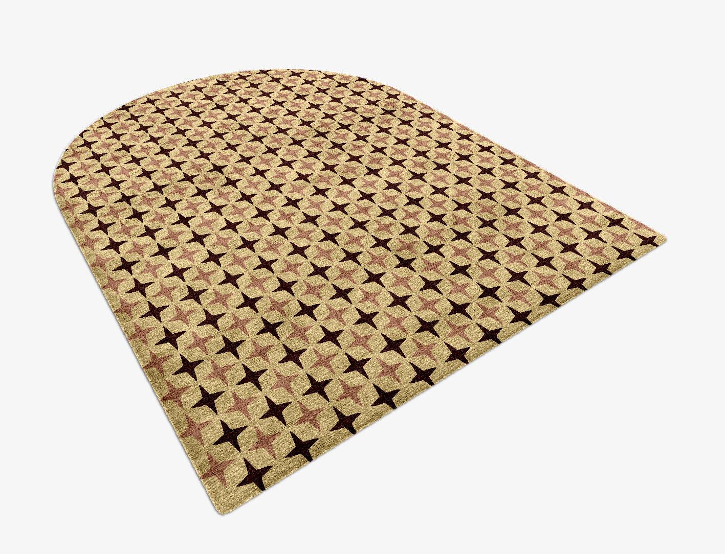 Cassiopeia Geometric Arch Hand Knotted Bamboo Silk Custom Rug by Rug Artisan